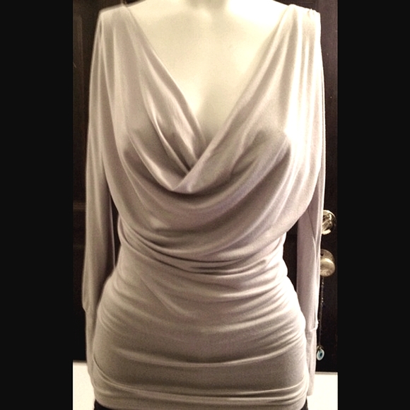 PINK POLKA DOT Tops - 🎉3X H.P🎉 SLINKY DRAPED FRONT TOP